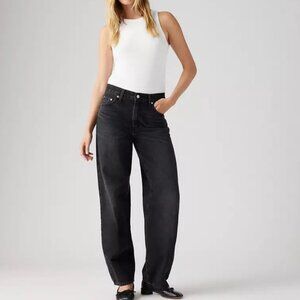 Levi's Baggy Dad Women's Jeans - Shrink Up Black 26x34